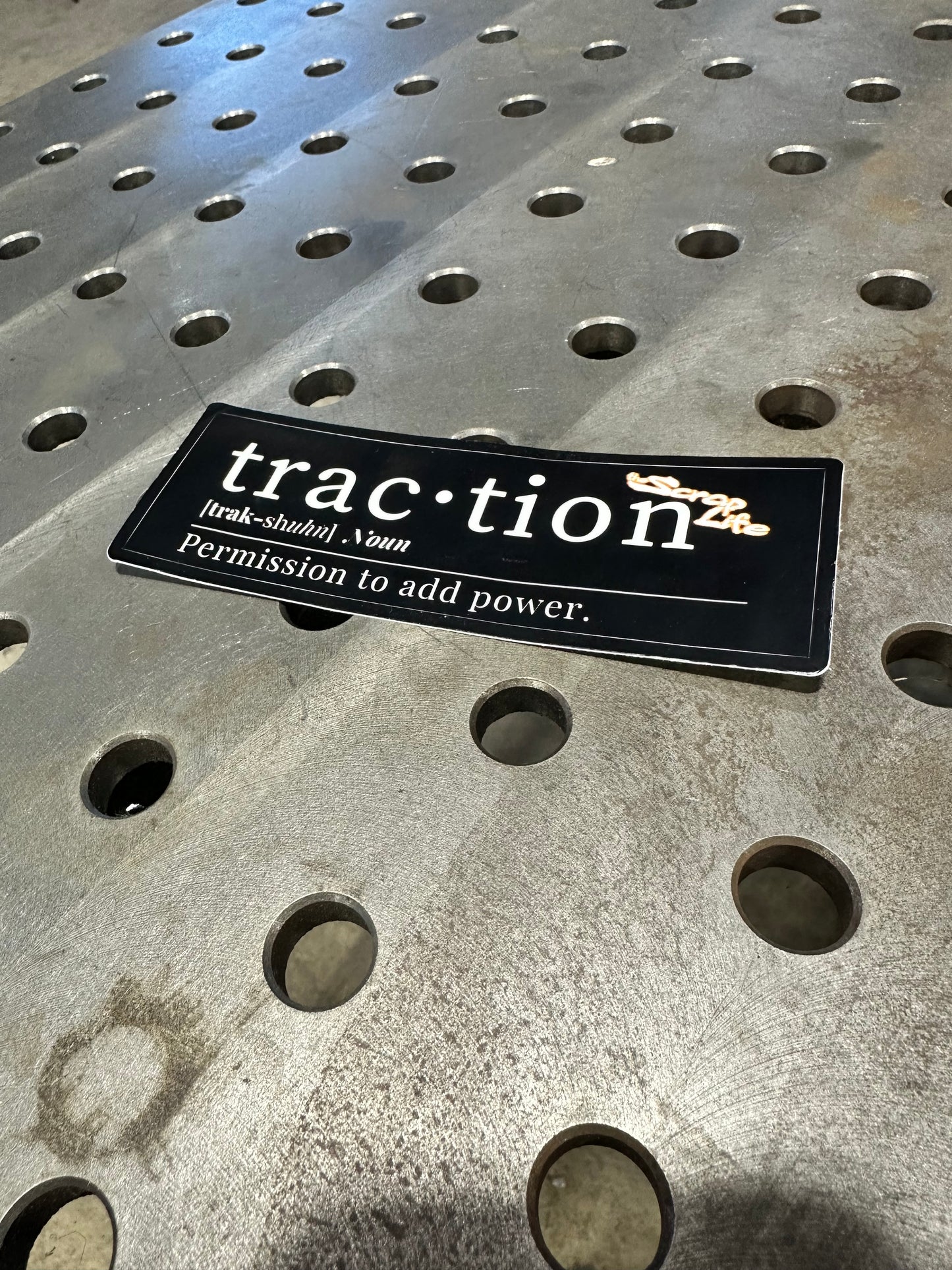 Traction: Permission To Add Power Sticker