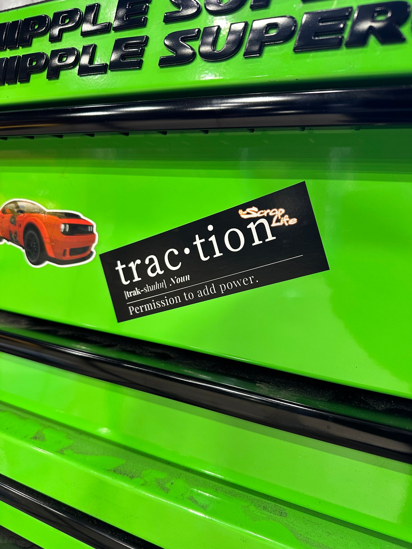 Traction: Permission To Add Power Sticker